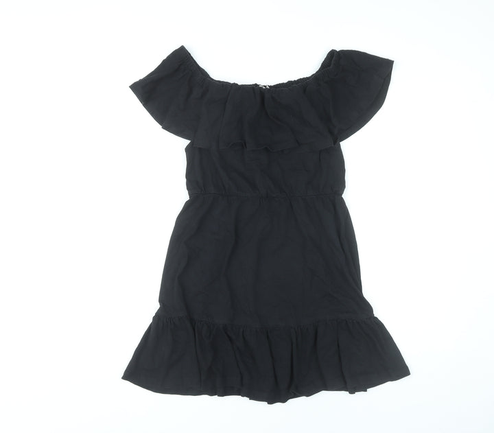 ASOS Women’s Black Off Shoulder Skater Dress Size 12