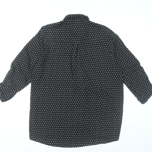 Dorothy Perkins Women’s Black Star Print Button-Up Shirt Size 14