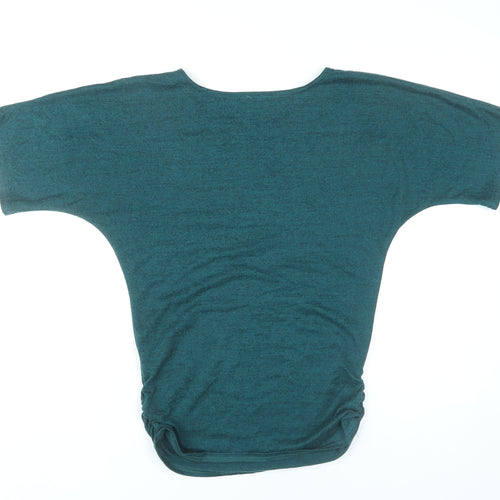 Apricot Womens Green Size 8 Dolman Sleeve Polyester T-Shirt