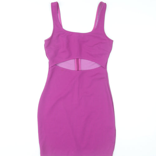 Parisian Women’s Pink Scoop Neck Bodycon Cut Out Dress Size 6