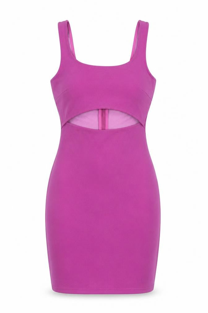 Parisian Women’s Pink Scoop Neck Bodycon Cut Out Dress Size 6