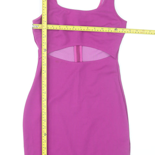 Parisian Women’s Pink Scoop Neck Bodycon Cut Out Dress Size 6