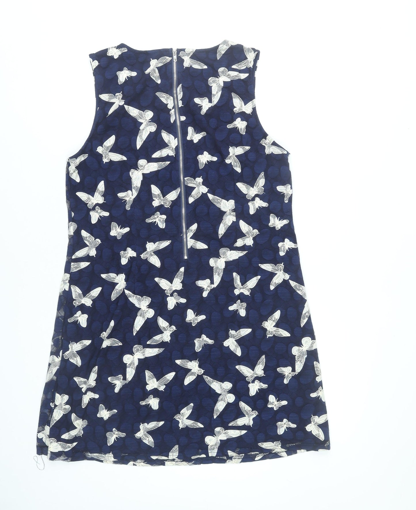 Izabel London Women’s Blue Butterfly Print Shift Dress Size 14