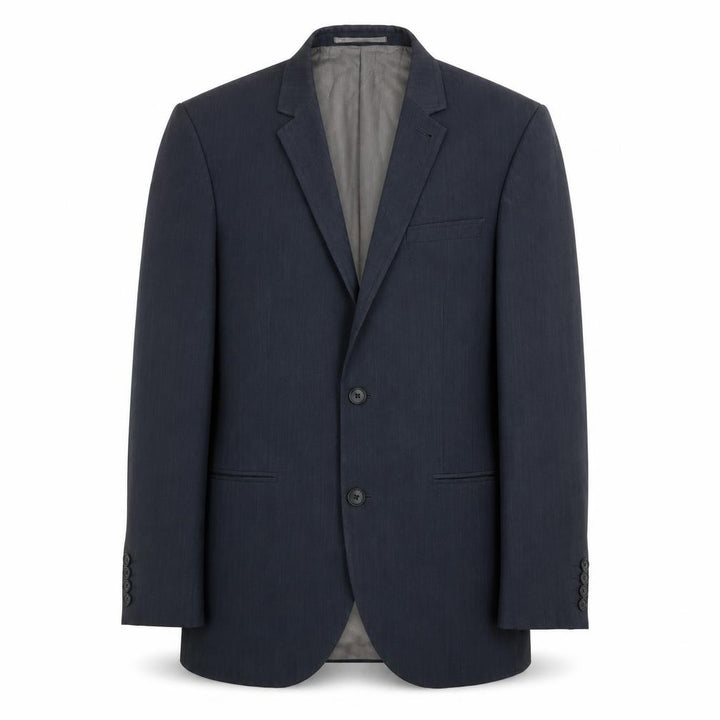 Front view of Next Men’s Grey Wool Blend Suit Jacket 36R Notch Lapel 2 Button