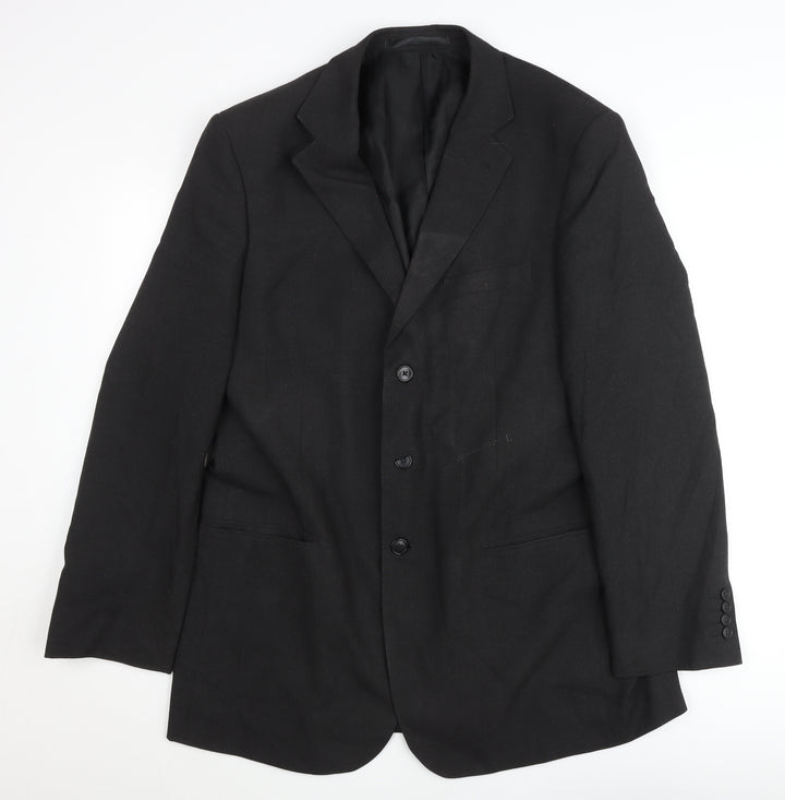 Marks and Spencer Men's Grey 42L Suit Jacket Single Breasted