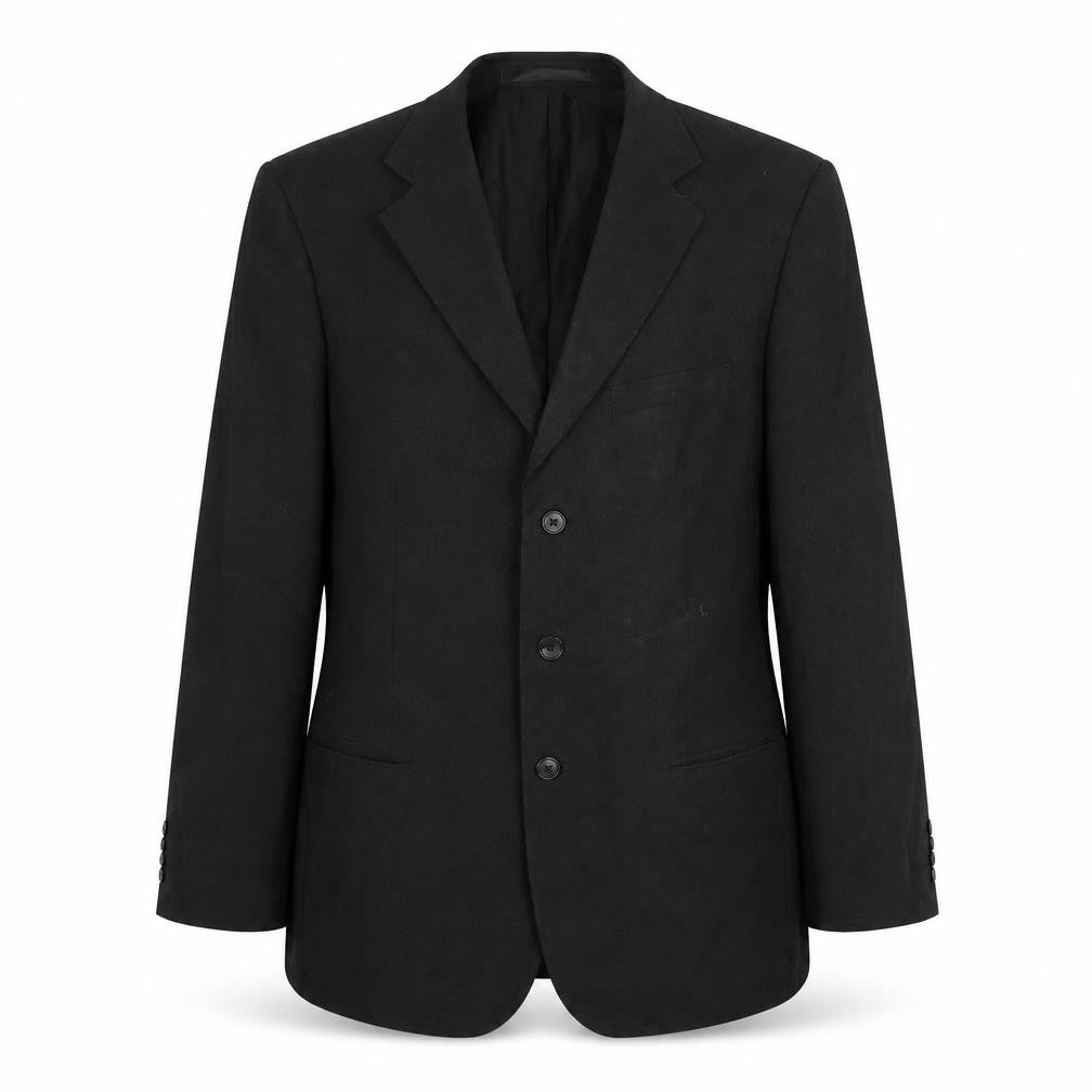 Front view of Marks & Spencer Men's Grey 42L Suit Jacket Single Breasted