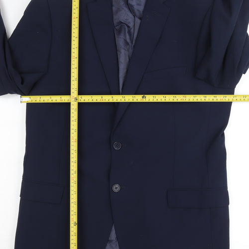 Marks and Spencer Men's Blue Slim Fit Blazer Jacket 42 Chest XL