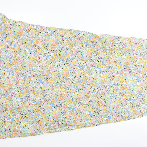 Zara Womens Multicoloured Floral A-Line Midi Skirt Size 12