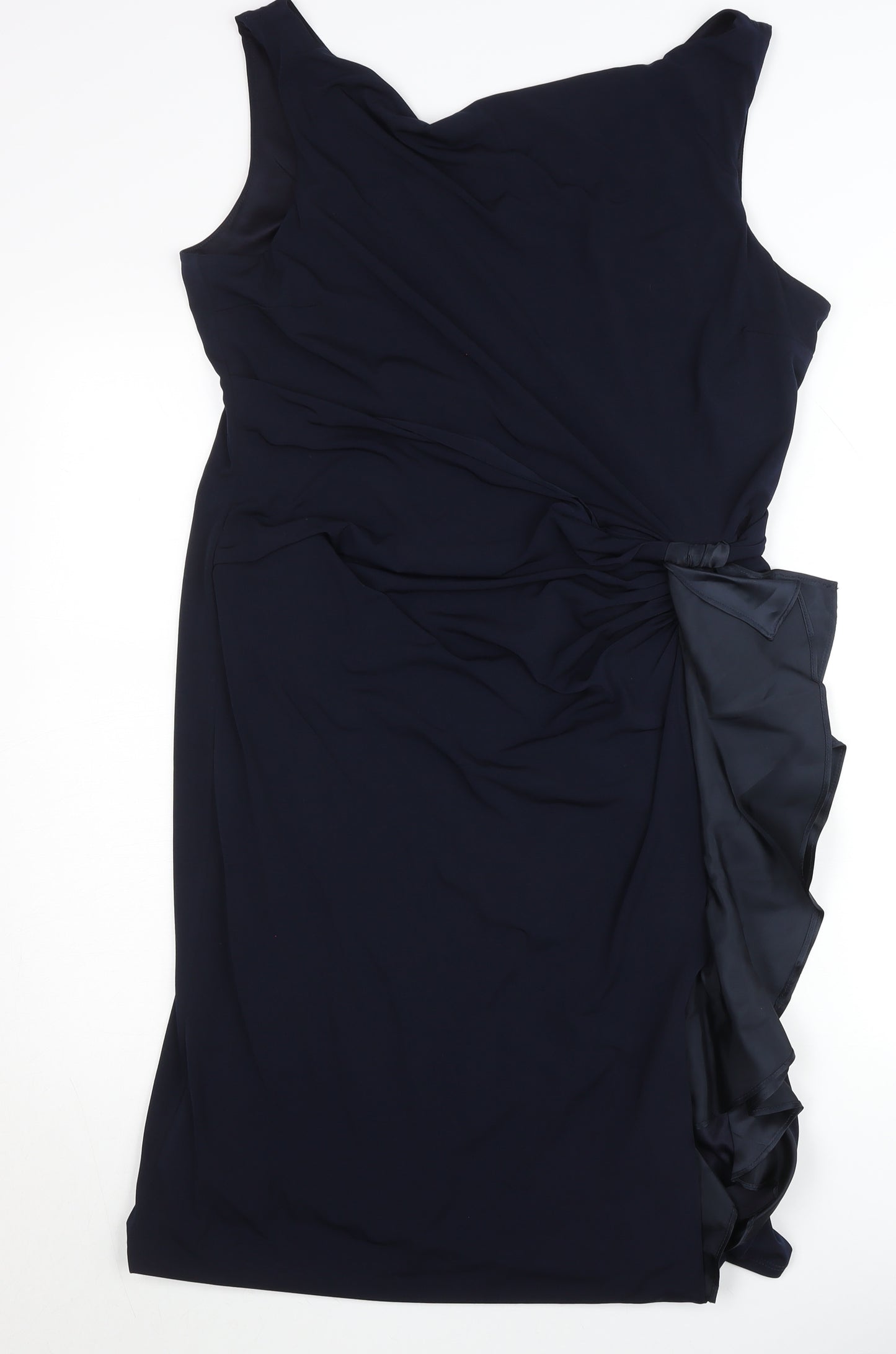 John Lewis Women’s Black V-Neck Sheath Knee Length Dress Size 18