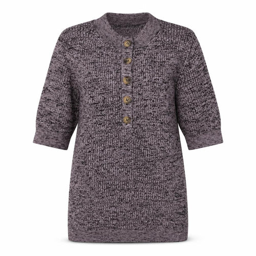Marks and Spencer Per Una Women Purple Knit Button-Up Top Size 10