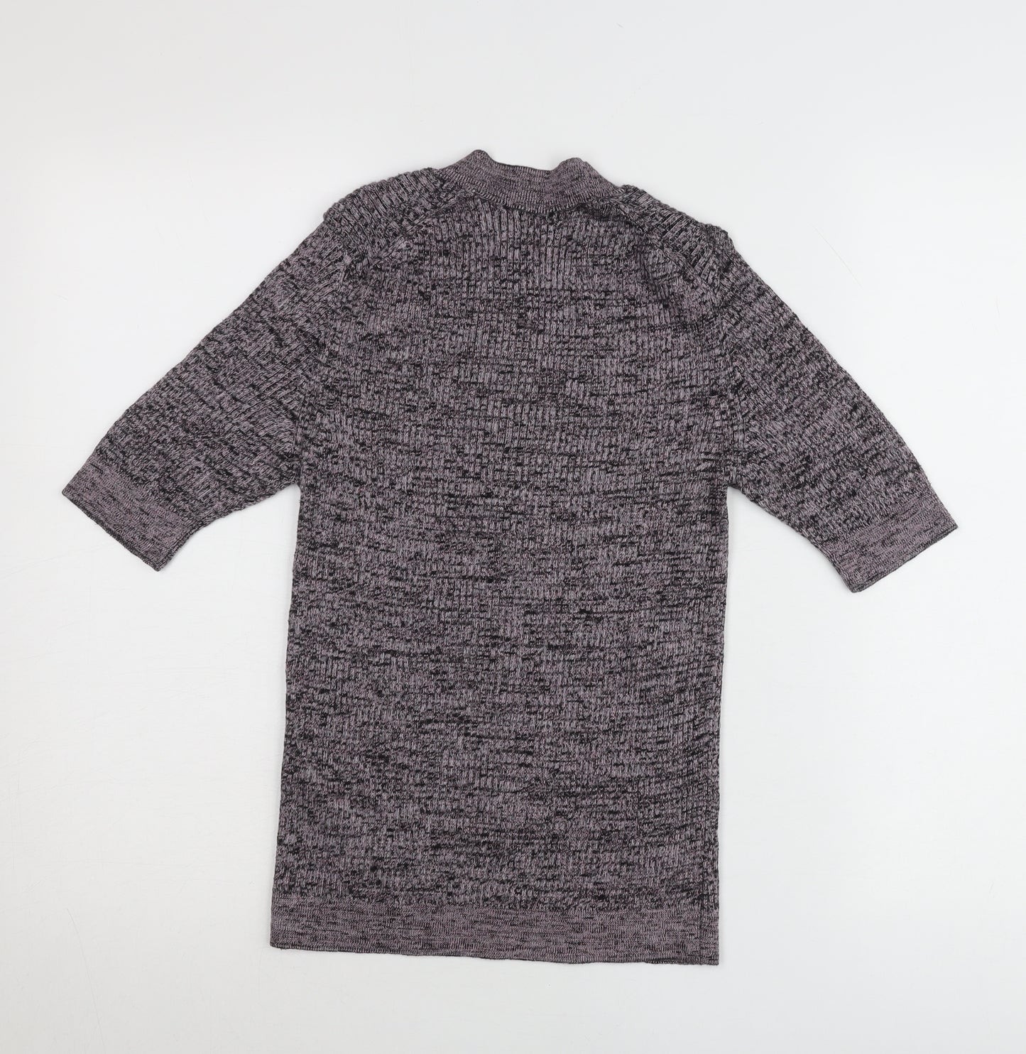 Marks and Spencer Per Una Women Purple Knit Button-Up Top Size 10