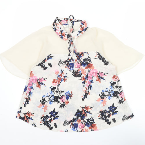 Miss Selfridge Womens Multicoloured Floral Tunic Blouse Size 10