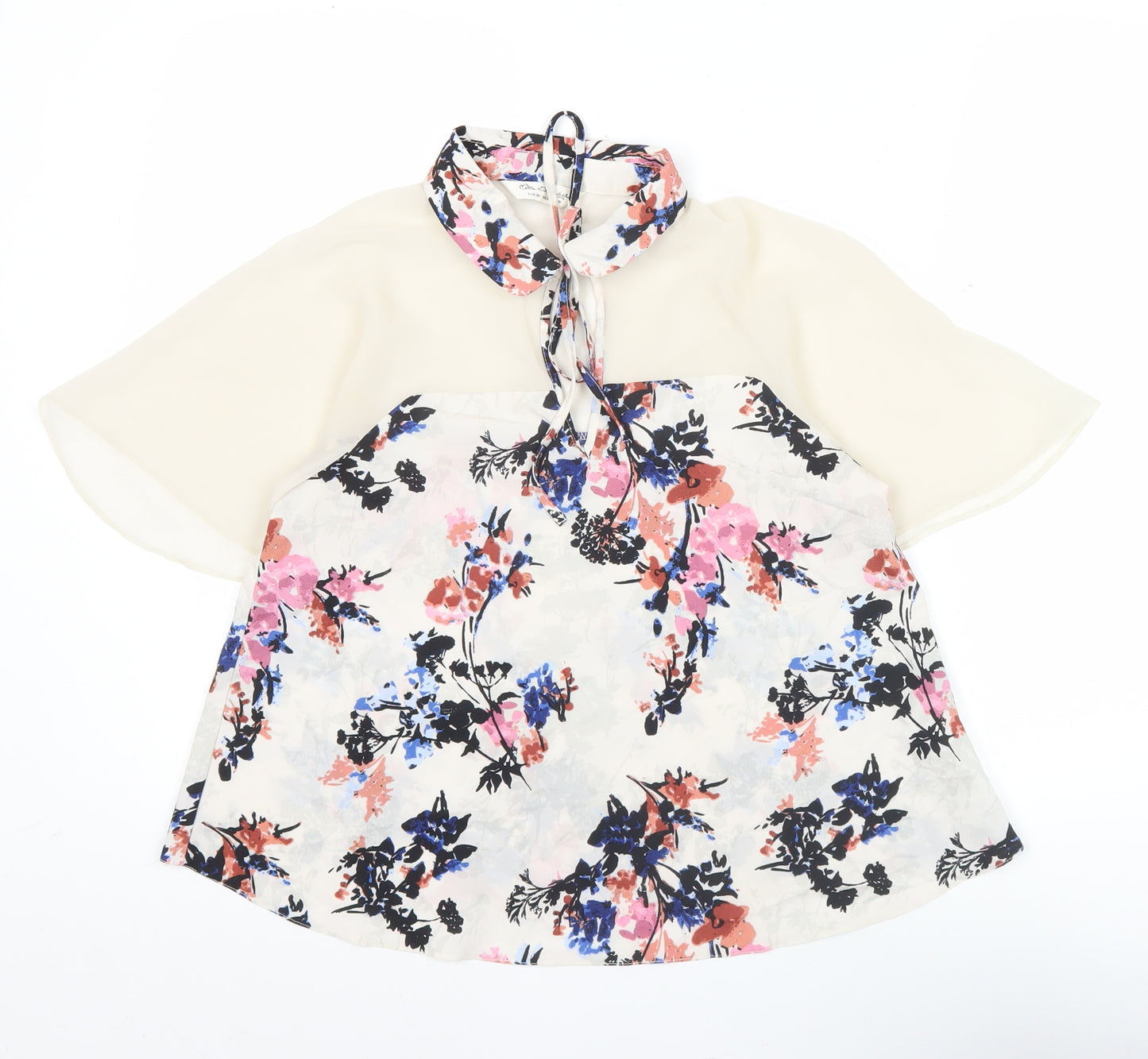 Miss Selfridge Womens Multicoloured Floral Tunic Blouse Size 10