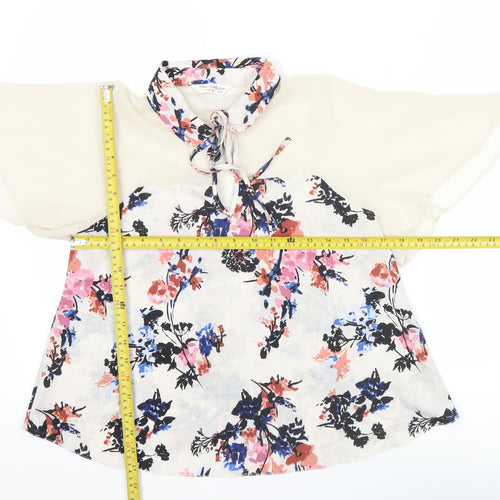 Miss Selfridge Womens Multicoloured Floral Tunic Blouse Size 10