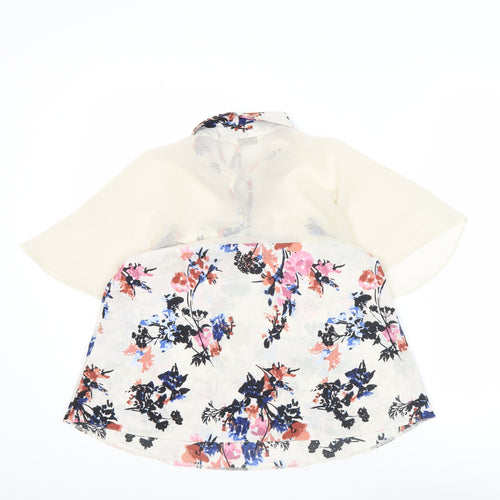 Miss Selfridge Womens Multicoloured Floral Tunic Blouse Size 10