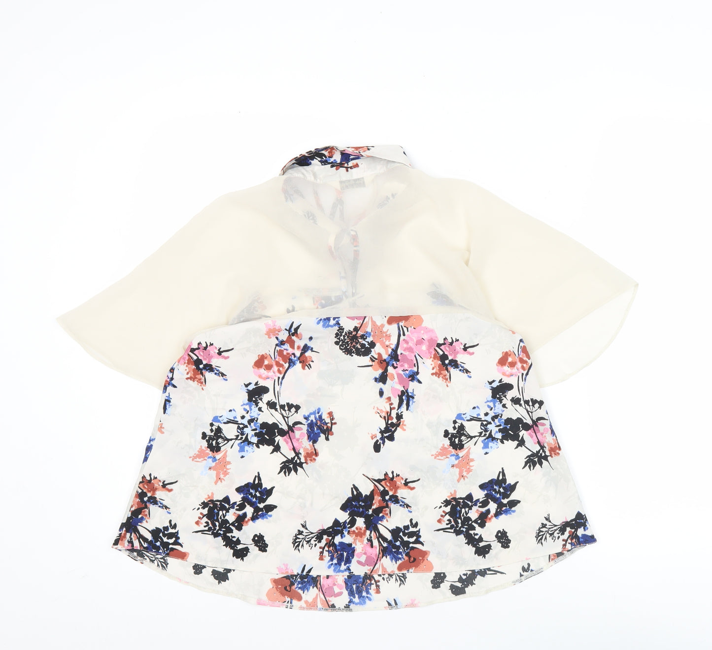 Miss Selfridge Womens Multicoloured Floral Tunic Blouse Size 10
