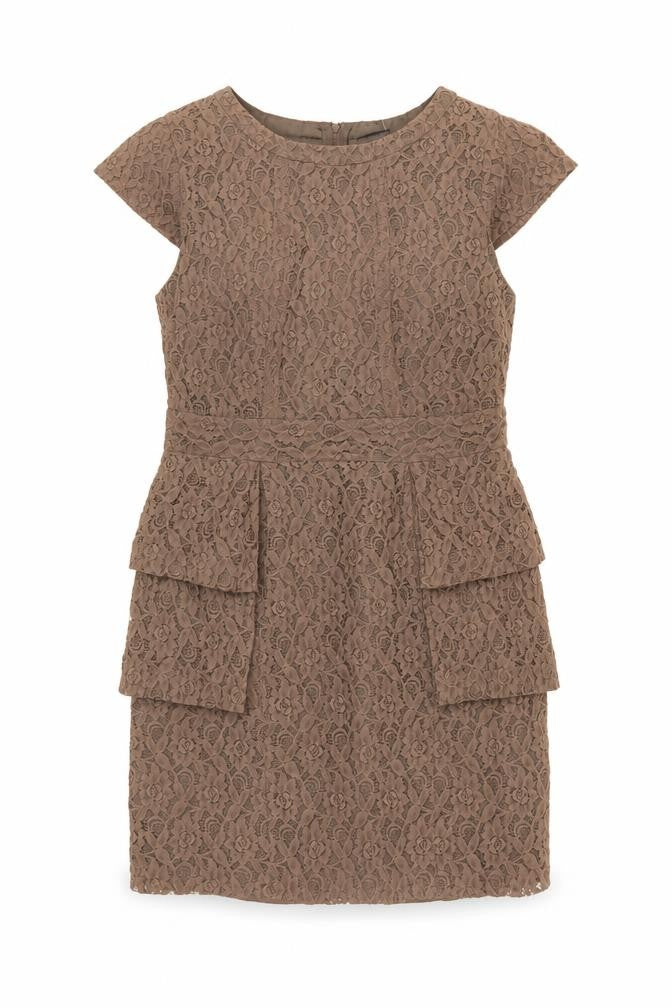 Marks and Spencer Women’s Brown Lace Sheath Dress Size 14