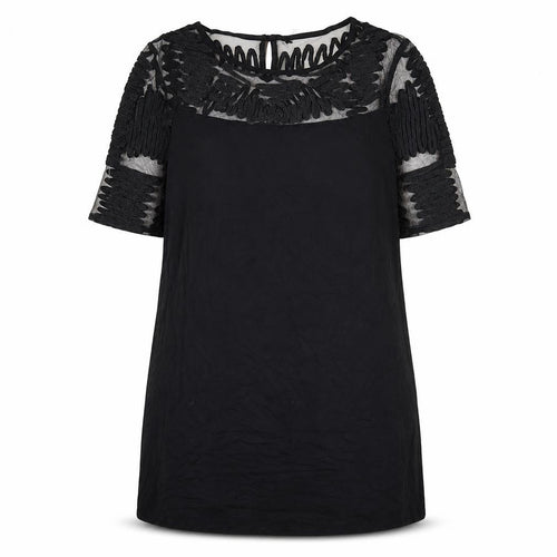 Next Women’s Black Shift Dress Size 14 Lace Sheer Panel Party Wear