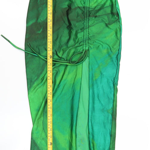 Sodah London Women’s Green Halter Slip Maxi Dress Size 10