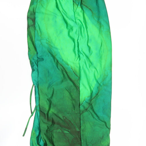 Sodah London Women’s Green Halter Slip Maxi Dress Size 10