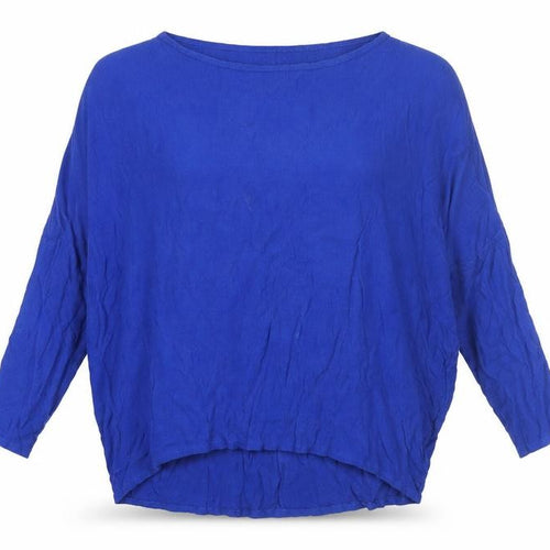 Zara Women’s Blue Relaxed Fit Tunic Blouse Size 12 Viscose