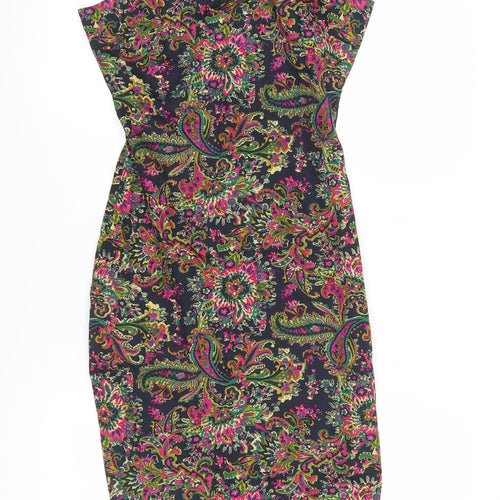 AX Paris Women’s Multicoloured Paisley Bodycon Dress Size 8