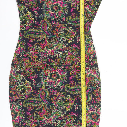 AX Paris Women’s Multicoloured Paisley Bodycon Dress Size 8