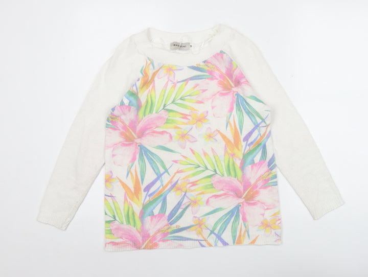Bassini Womens Multicoloured Floral Pullover Jumper M