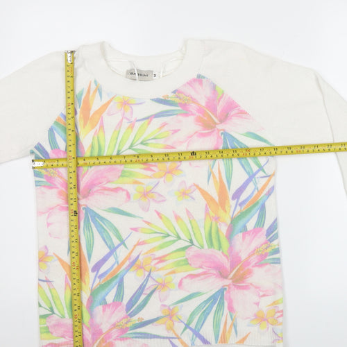 Bassini Womens Multicoloured Floral Pullover Jumper M