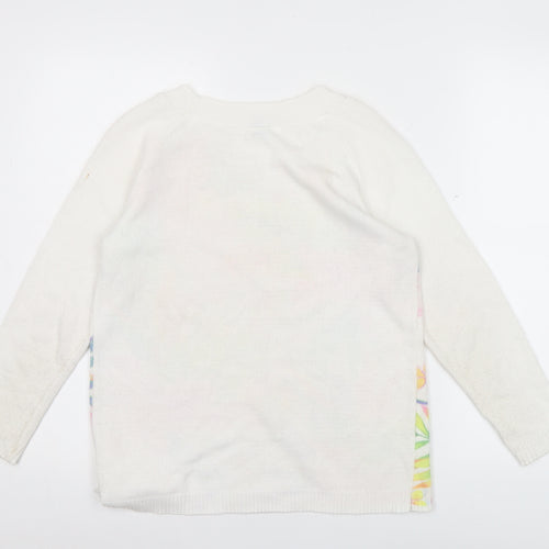 Bassini Womens Multicoloured Floral Pullover Jumper M