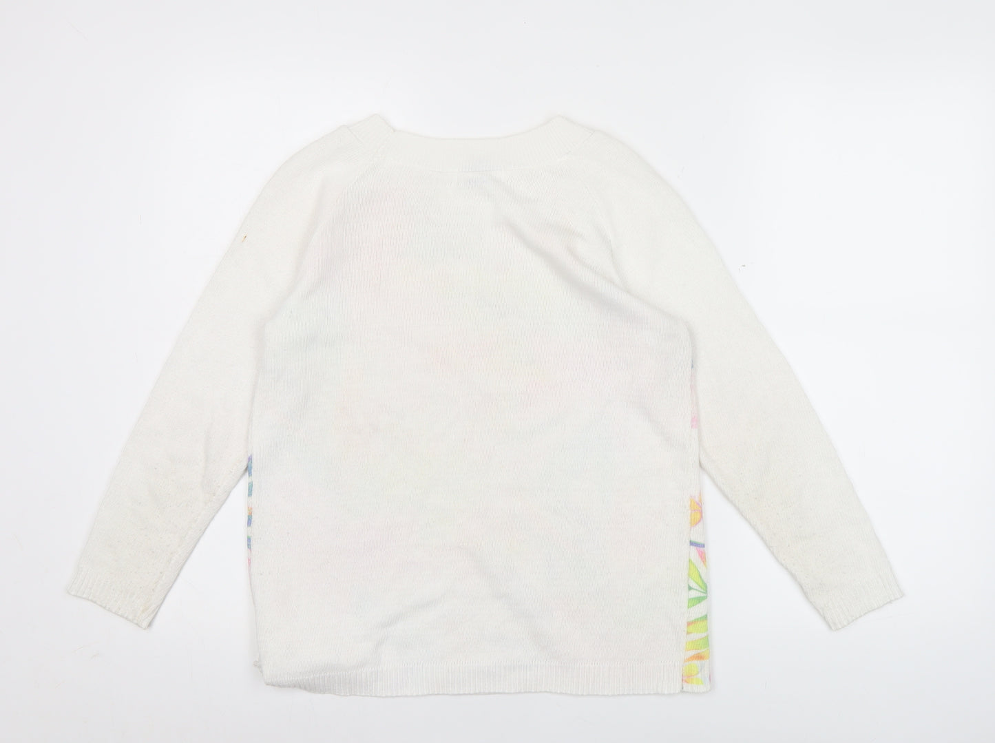 Bassini Womens Multicoloured Floral Pullover Jumper M