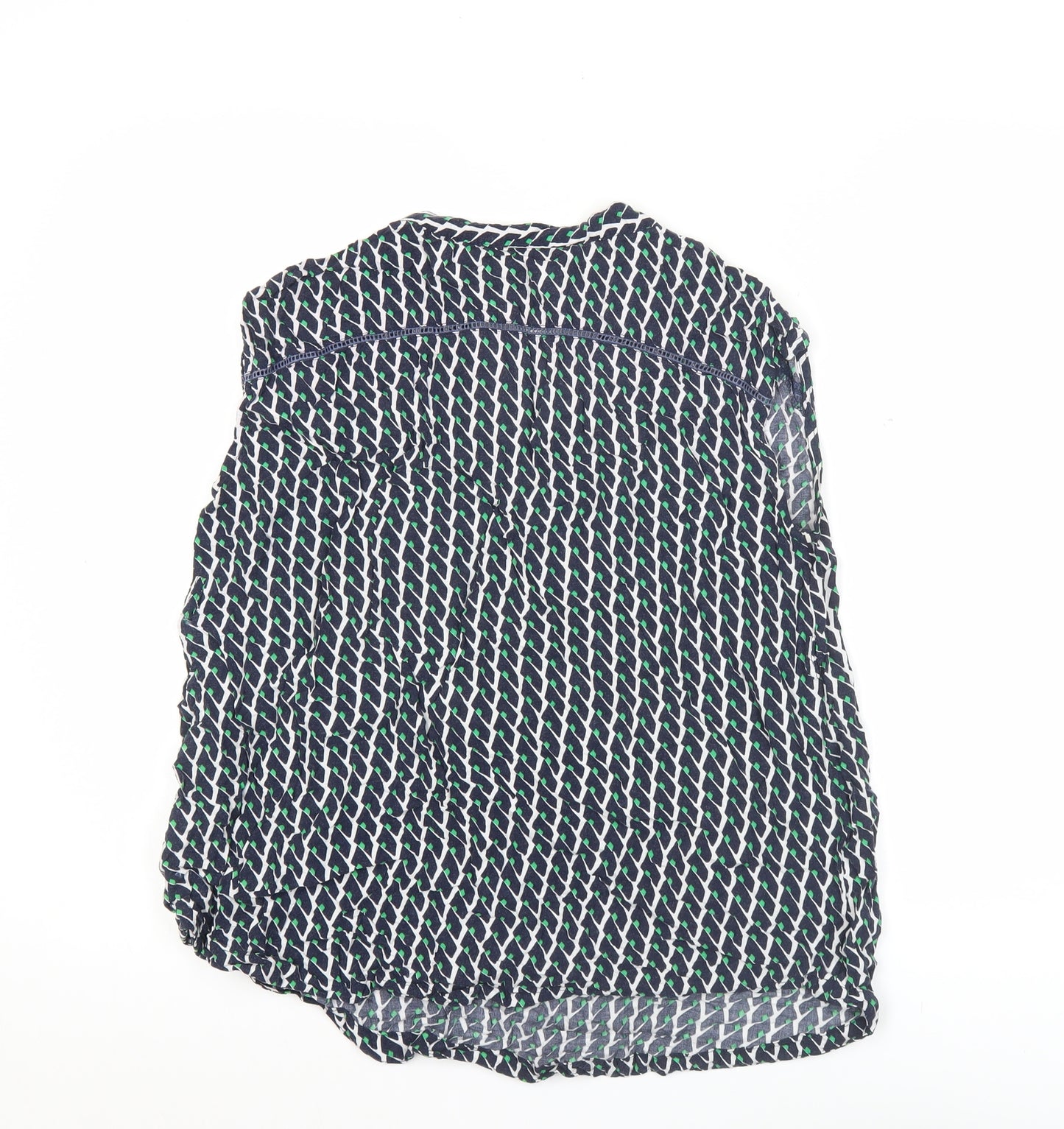 JoJo Maman Bébé Women's Multicoloured Geometric Sleeveless Tunic Blouse Size S