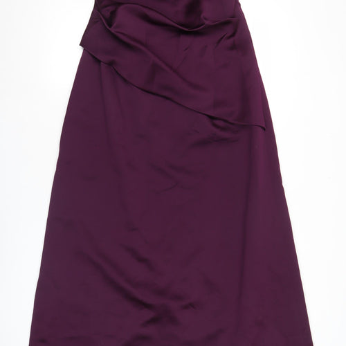 Forever Yours Women’s Purple Long Strapless Formal Dress Size 10