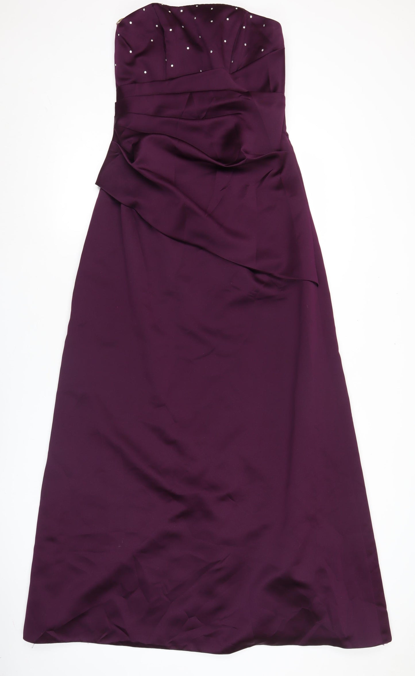 Forever Yours Women’s Purple Long Strapless Formal Dress Size 10