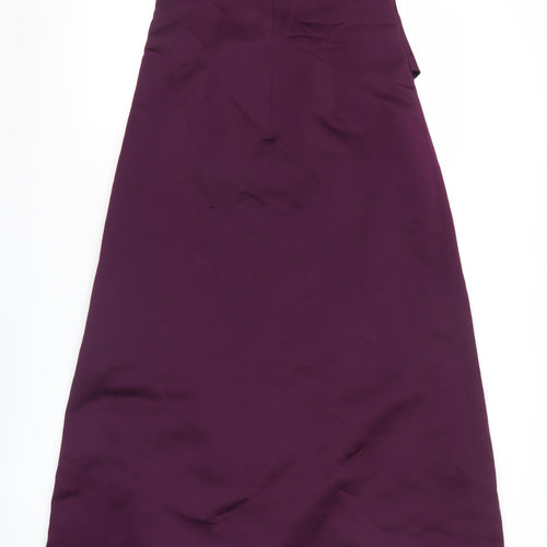 Forever Yours Women’s Purple Long Strapless Formal Dress Size 10