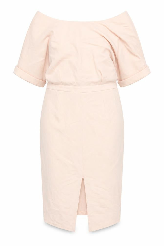 ASOS Women's Pink Off Shoulder Bodycon Dress Size 16