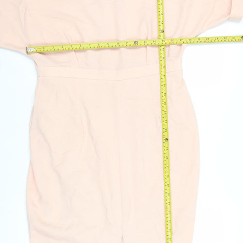 ASOS Women's Pink Off Shoulder Bodycon Dress Size 16