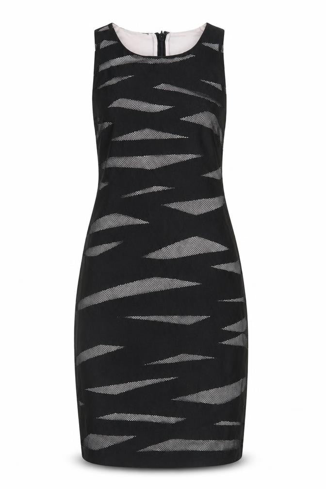 Miss Selfridge Women’s Black Sheath Dress Size 12 Party Cocktail Mesh