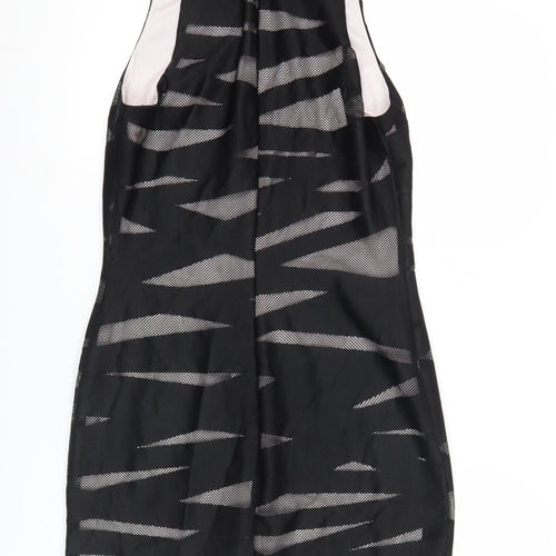 Miss Selfridge Women’s Black Sheath Dress Size 12 Party Cocktail Mesh