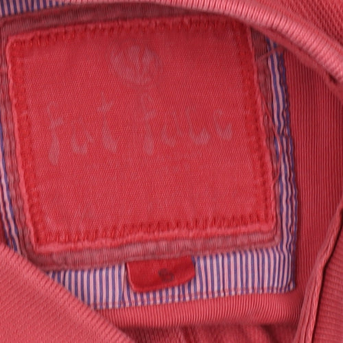 Fat Face Men’s Red Cotton Polo Shirt Size M Short Sleeve Casual