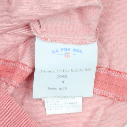 U.S. Polo Assn. Women’s Pink Linen Blend Shift Dress Size 8