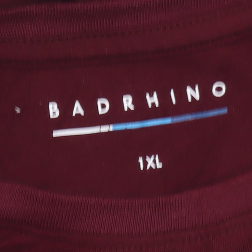 BadRhino Men’s Red XL Graphic Road Trip T-Shirt