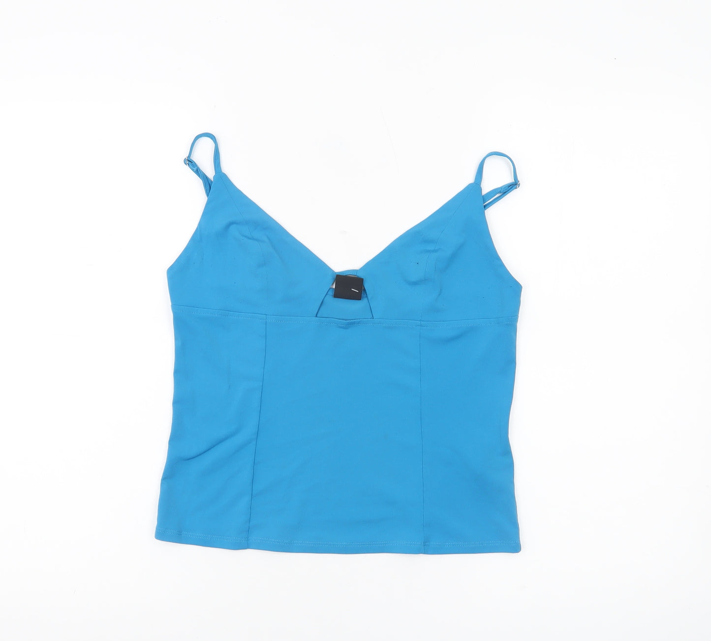 Urban Outfitters Women Blue Camisole Tank Top L Cotton Stretch