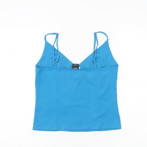 Urban Outfitters Women Blue Camisole Tank Top L Cotton Stretch
