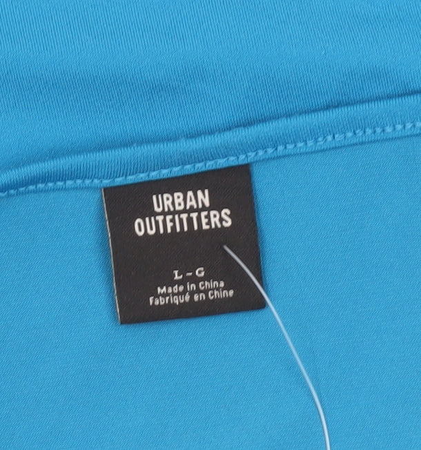 Urban Outfitters Women Blue Camisole Tank Top L Cotton Stretch