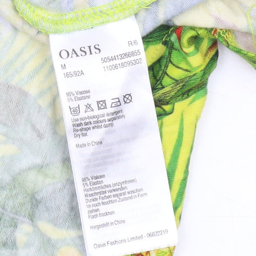 Oasis Women’s Multicoloured Tropical Off Shoulder Skater Dress M