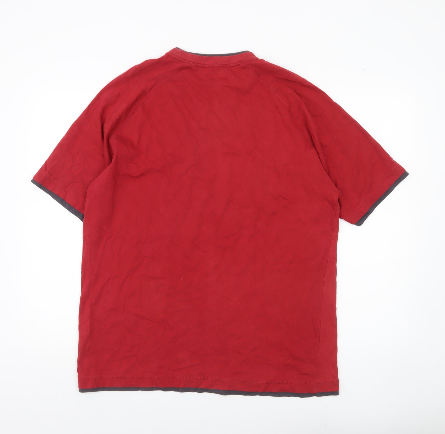 Peter Storm Men's Red Crew Neck Cotton T-Shirt L