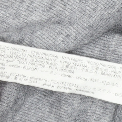 Zara Women’s Grey S V-Neck Button Knit Cardigan Jumper