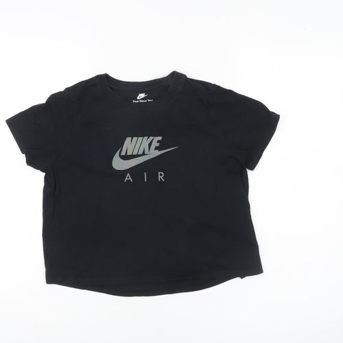 Nike Girls Black XL Short Sleeve Logo Sports T-Shirt