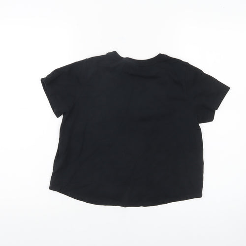 Nike Girls Black XL Short Sleeve Logo Sports T-Shirt